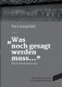 Was noch gesagt werden muss