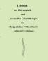 Lehrbuch der Chiropraktik und manuellen Gelenktherapie