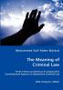 The Meaning of Criminal Law