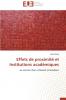 Effets de proximité et institutions académiques