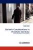 Geriatric Considerations in Prosthetic Dentistry