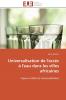 Universalisation de l'accès à l'eau dans les villes africaines