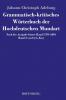 Grammatisch-kritisches W��rterbuch der Hochdeutschen Mundart