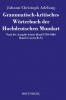 Grammatisch-kritisches W��rterbuch der Hochdeutschen Mundart