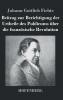 Beitrag zur Berichtigung der Urtheile des Publicums ��ber die franz��sische Revolution