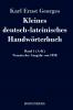 Kleines deutsch-lateinisches Handw��rterbuch
