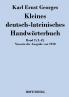 Kleines deutsch-lateinisches Handwörterbuch