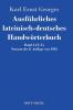 Ausf��hrliches lateinisch-deutsches Handw��rterbuch