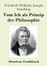 Vom Ich als Prinzip der Philosophie (Gro��druck)