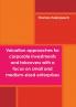 Valuation approaches for corporate investments and takeovers with a focus on small and medium-sized enterprises (SME)