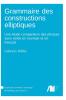 Grammaire des constructions elliptiques