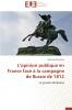 L opinion publique en france face à la campagne de russie de 1812