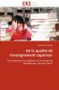 De la qualité de l'enseignement supérieur