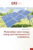 Photovoltaic solar energy