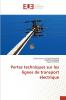 Pertes techniques sur les lignes de transport électrique