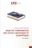 ANALYSE COMPARATIVE DES STYLES ARTISTIQUE ET SCIENTIFIQUE
