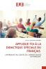 APPLIQUE-TOI À LA DIDACTIQUE SPÉCIALE DU FRANÇAIS