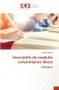 Descriptifs de modules universitaires divers