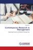 Contemporary Research in Management
