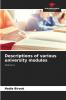 Descriptions of various university modules