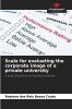Scale for evaluating the corporate image of a private university