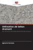 Utilisation de béton drainant