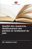 Qualité des semences établissement des plantes et rendement du jute