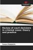 Review of court decisions in criminal cases