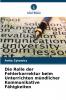Die Rolle der Fehlerkorrektur beim Unterrichten mündlicher Kommunikative Fähigkeiten