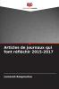 Articles de journaux qui font réfléchir 2015-2017