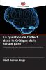 La question de l'affect dans la Critique de la raison pure