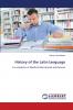 History of the Latin language