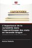 L'importance de la variabilité dans l'apprentissage des mots en seconde langue