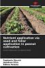 Nutrient application via seed and foliar application in peanut cultivation