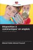 Disposition à communiquer en anglais