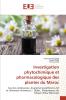 Investigation phytochimique et pharmacologique des plantes du Maroc