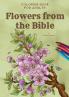 Flowers from the Bible informative coloring book for adults