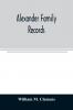 Alexander family records
