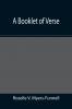 A booklet of verse