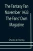 The Fantasy Fan November 1933 The Fans' Own Magazine
