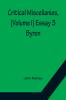 Critical Miscellanies (Volume I) Essay 3