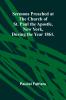 Sermons Preached at the Church of St. Paul the Apostle New York During the Year 1861.