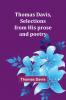 Thomas Davis selections from his prose and poetry