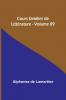 Cours familier de Littérature - Volume 09