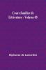 Cours familier de Littérature - Volume 05