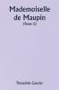 Mademoiselle de Maupin  ( Tome 2)