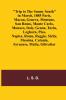 Trip to the Sunny South in March 1885 Paris Macon Geneva Mentone San Remo Monte Carlo Monaco Italy Genoa Turin Leghorn Pisa Naples Rome Reggio Sicily Messina Catania Syracuse Malta Gibraltar