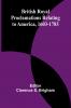 British Royal Proclamations Relating To America 1603-1783