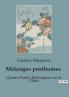 Mélanges posthumes