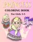 Princess Coloring Book for Girls 3-5